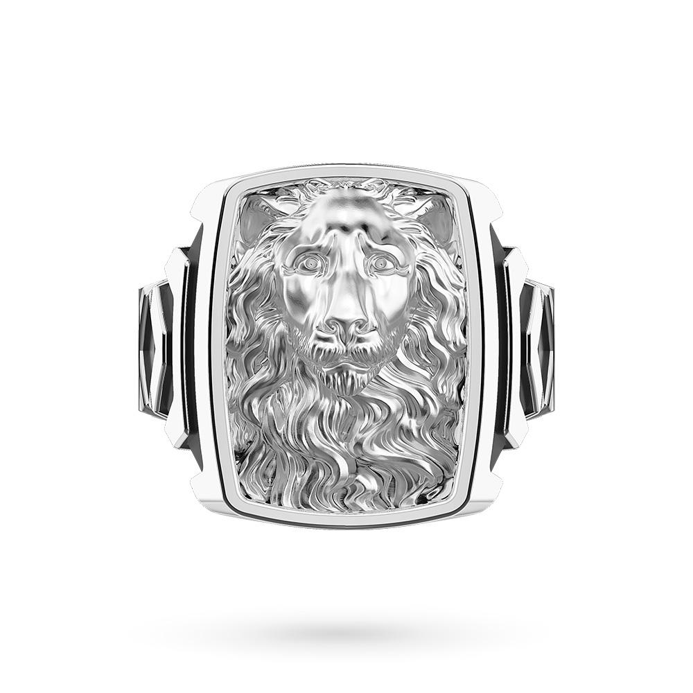  Lion head silver ring Saint Lawrence Cathedral Genoa - Size 26 - CICALA