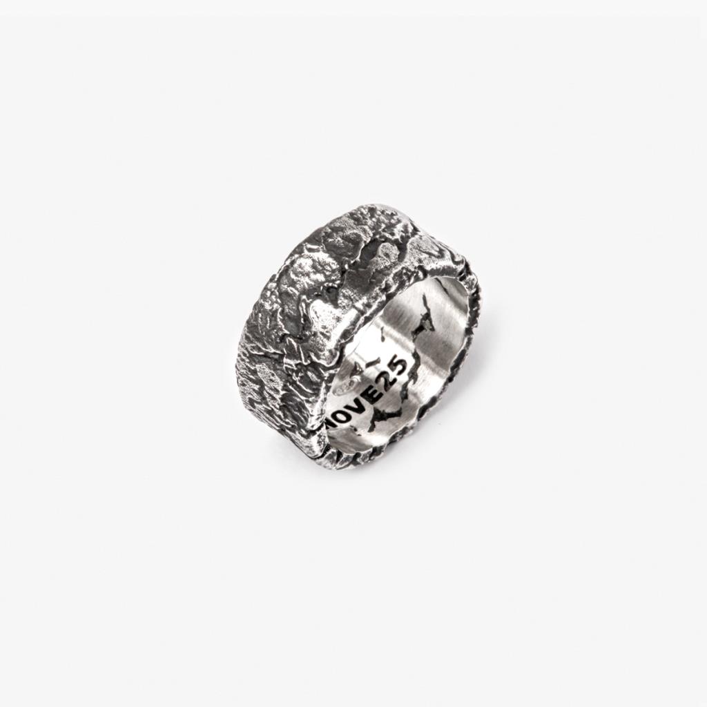 Nove25 burnished silver material band Size 20 - NOVE25