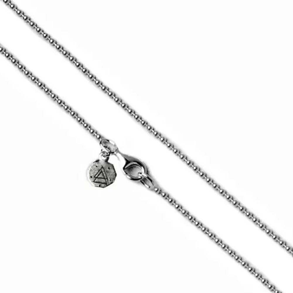  Collana con cuore pieno puntinato argento 925 brunito lucido S150 - NOVE25