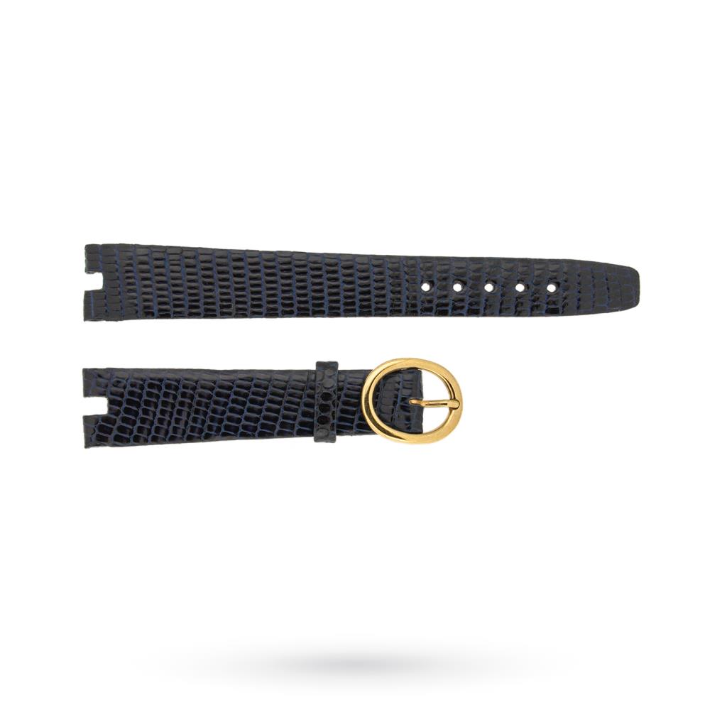 Original Paul Picot dark blue lizard strap 14-12mm - PAUL PICOT