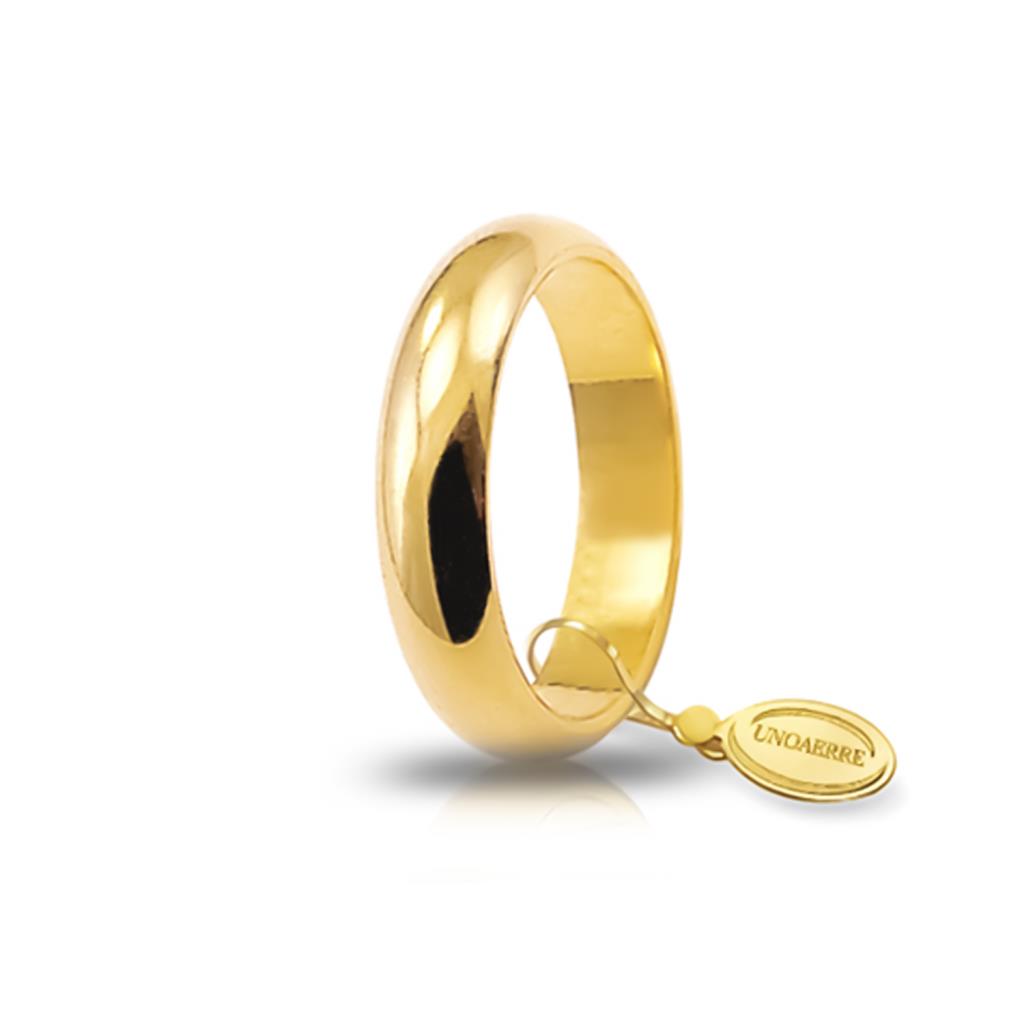 Classic wedding ring yellow gold 7 grams - UNOAERRE