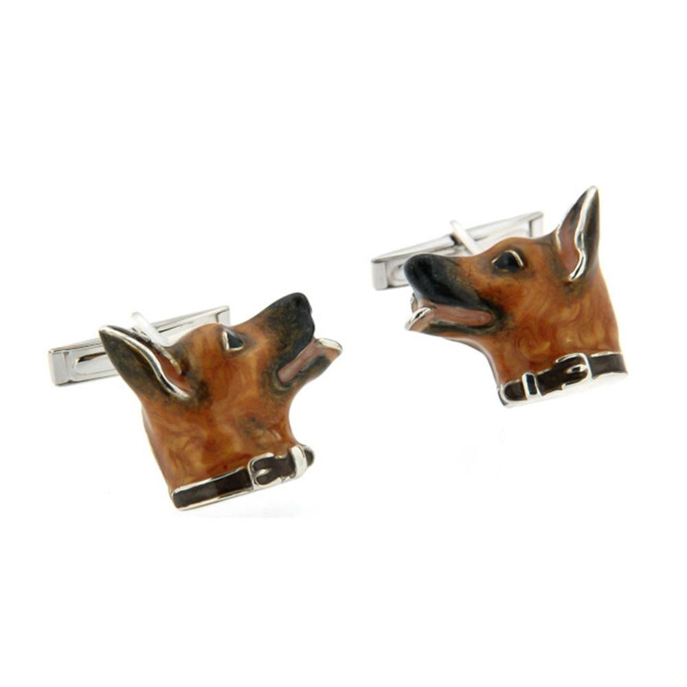 Gemelli per camicia pastori tedeschi argento 925 Made Italy - SATURNO