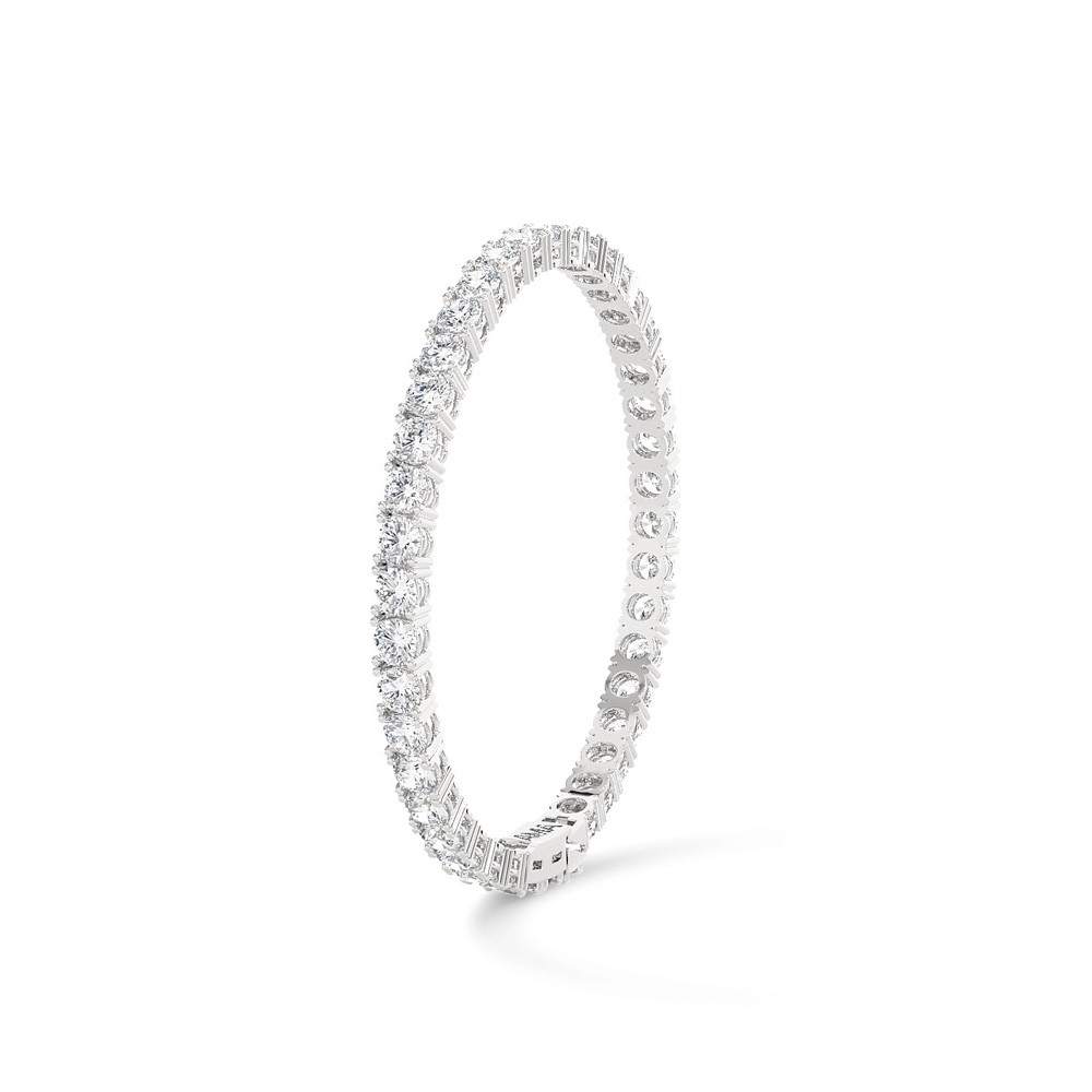  Bracciale tennis oro bianco diamanti Lab-Grown 17,5 cm - AMA