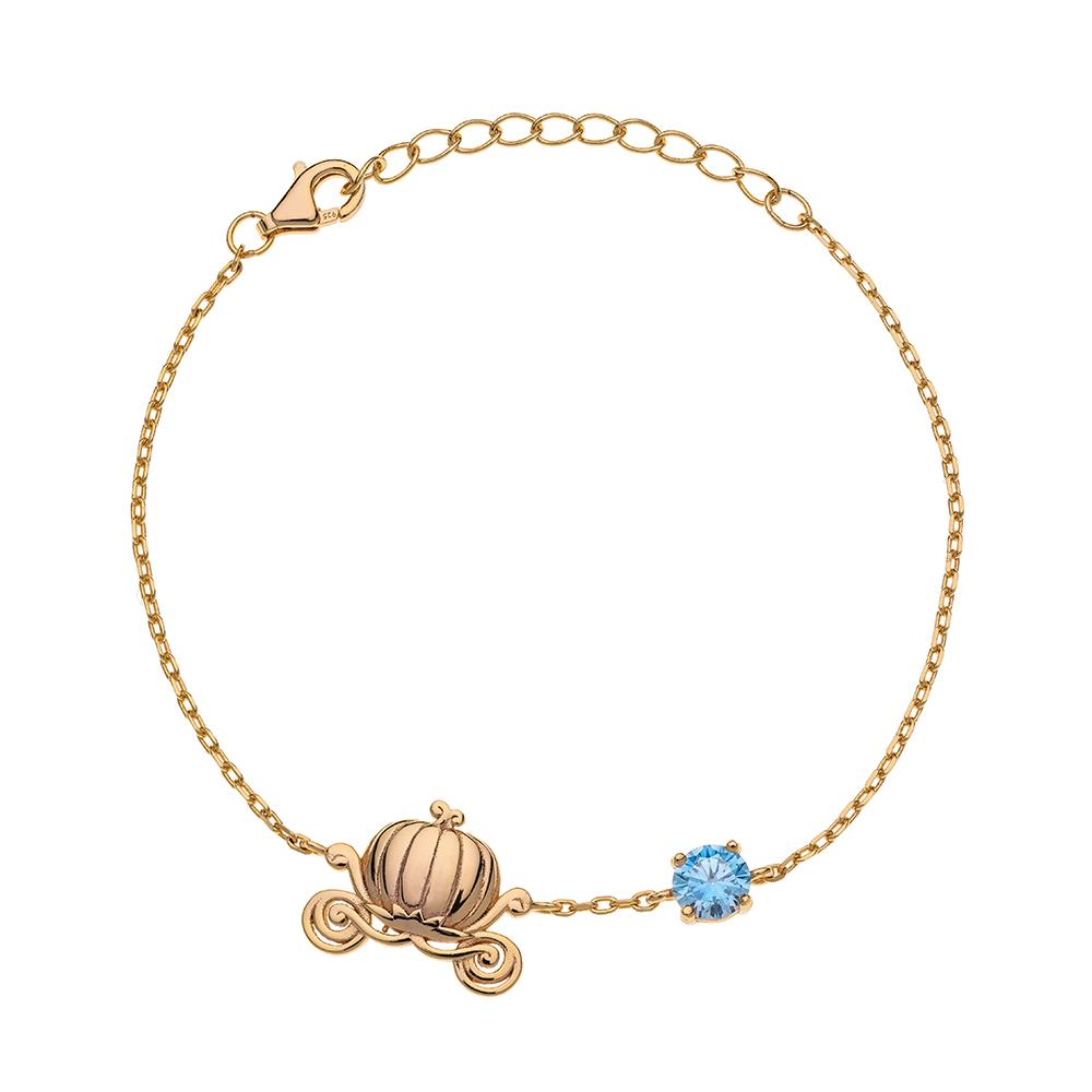 Children's bracelet Disney Princess pumpkin azure crystal - DISNEY
