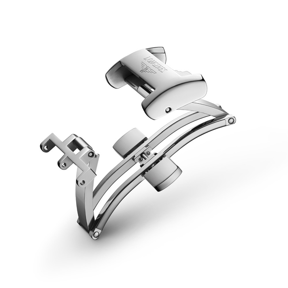 Fibbia deployante Longines 14mm originale acciaio - LONGINES