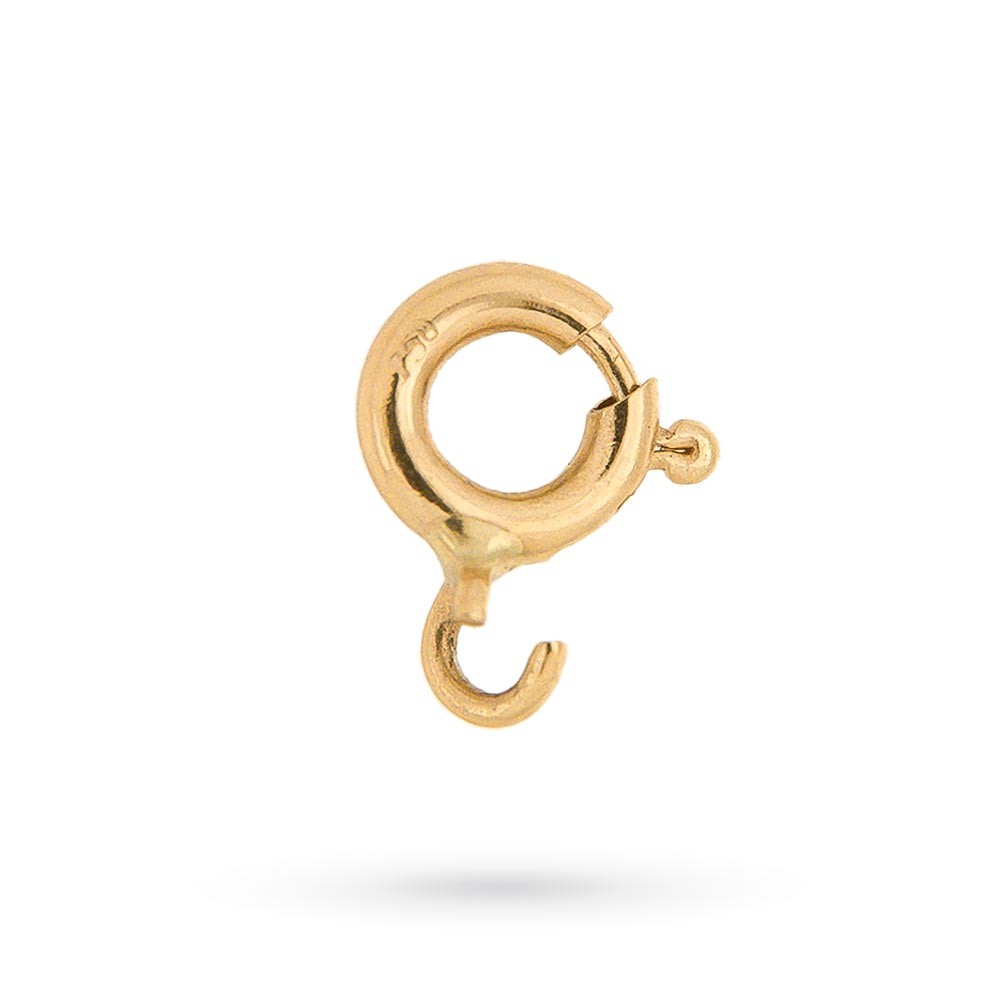 Moschettone anello a molla oro