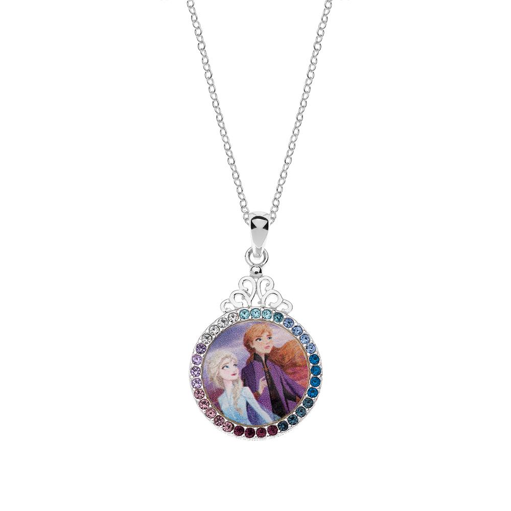 Disney Frozen Children's Necklace 925 Silver Colored Zircon - DISNEY