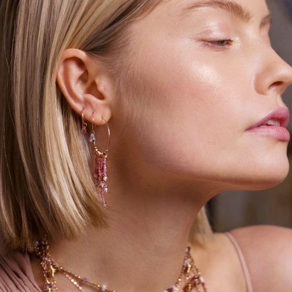  Orecchino cerchio corto rosa Maman et Sophie ORSSA3TO - MAMAN ET SOPHIE