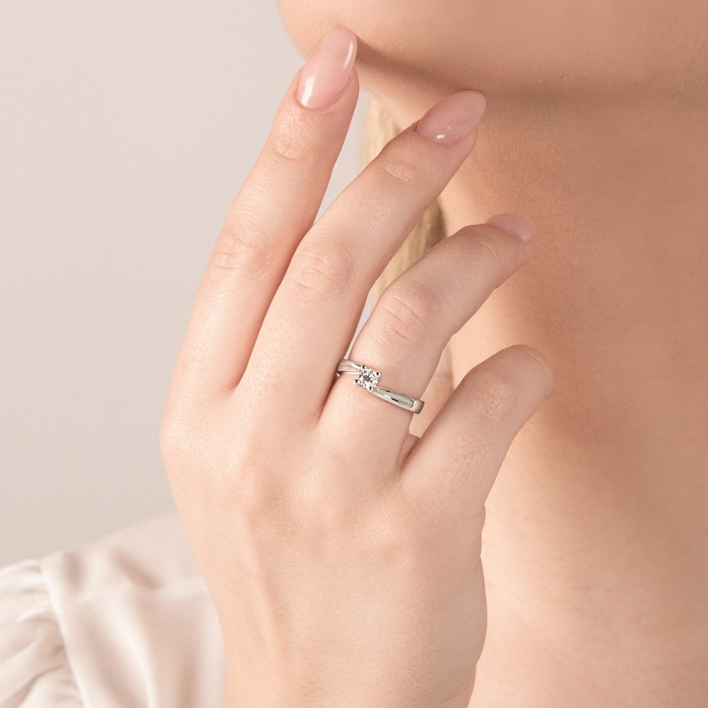 Solitario Valentino oro bianco diamante Mirco Visconti - MIRCO VISCONTI