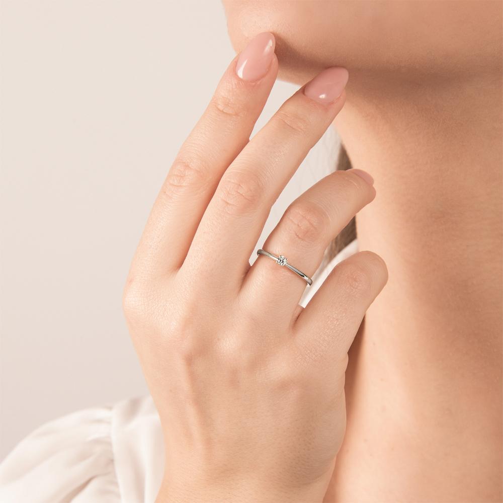  Anello solitario 4 griff diamante 0,08ct Mirco Visconti - MIRCO VISCONTI