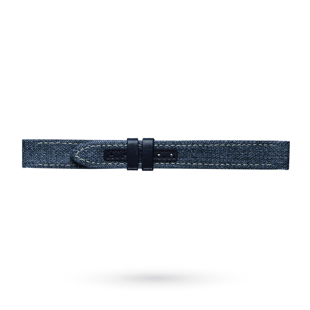 Cinturino originale Longines Belle Arti pelle e jeans 12-10mm - LONGINES