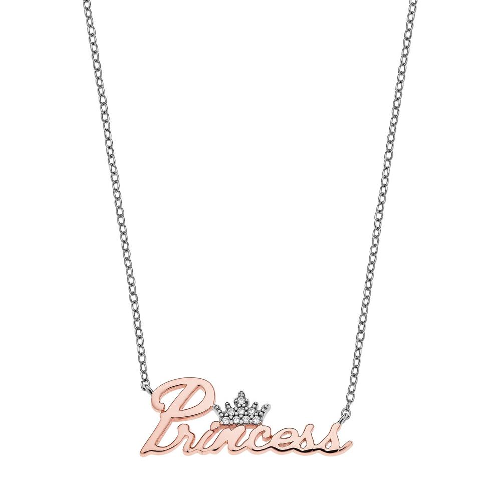  Disney Princess crystal crown necklace for girls - DISNEY