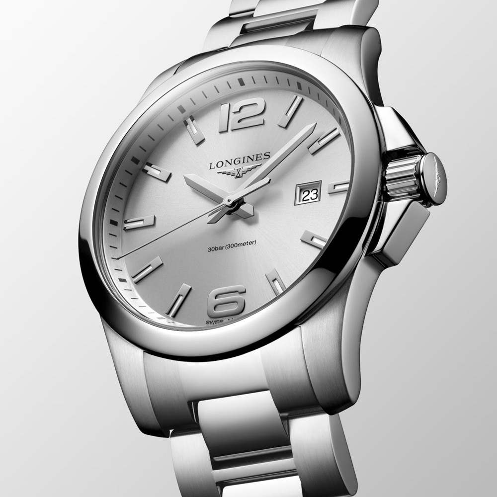  Longines Conquest L3.760.4.76.6 Al Quarzo 43 mm - LONGINES