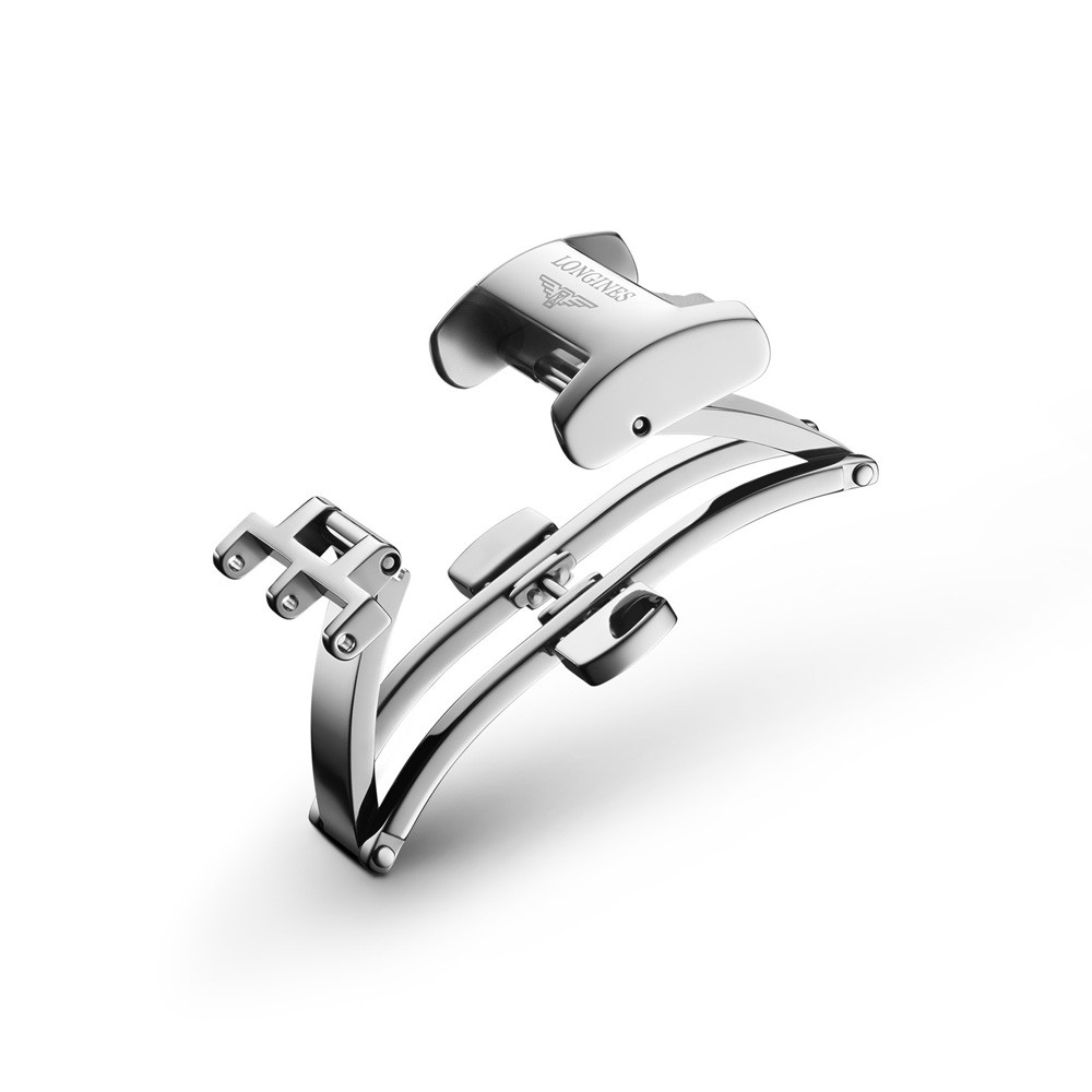 Fibbia deployante Longines 16mm originale acciaio - LONGINES