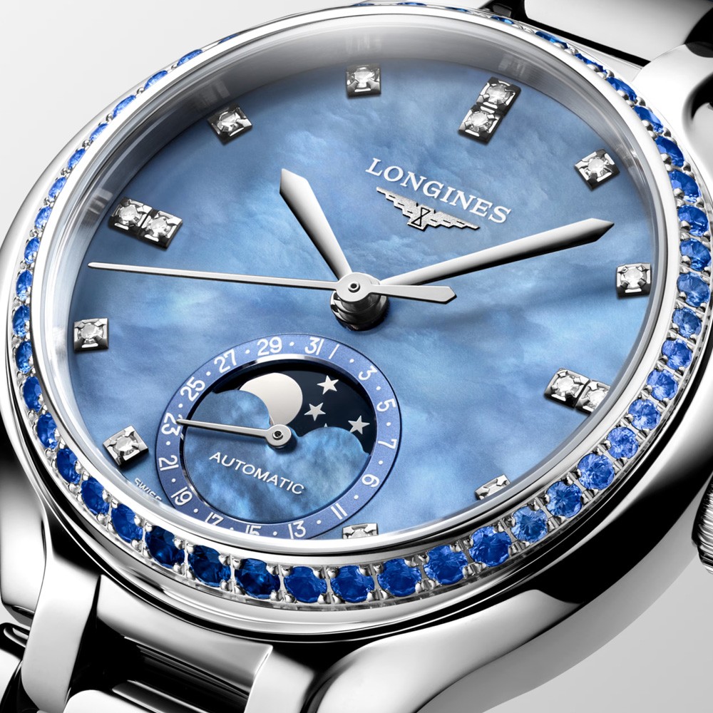  Longines PrimaLuna Moonphase L8.126.0.97.2 Automatico 34 mm - LONGINES