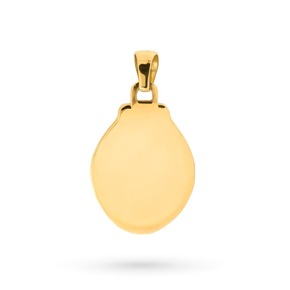 Ciondolo coccinella azzurra oro giallo 18kt - LUSSO ITALIANO