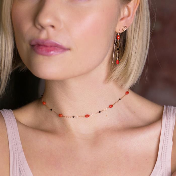  Maman et Sophie spinel coral earring ORPTACOS - MAMAN ET SOPHIE