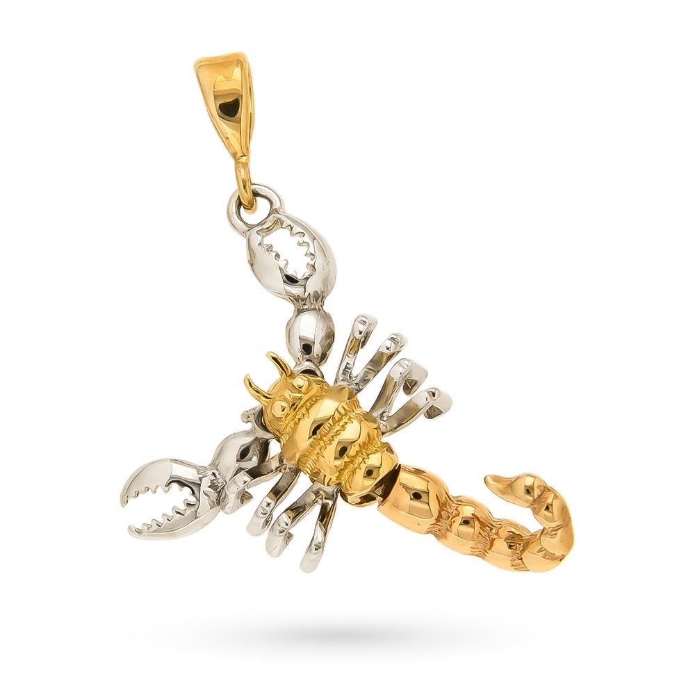 Scorpion pendant 18kt yellow white rose gold - LUSSO ITALIANO