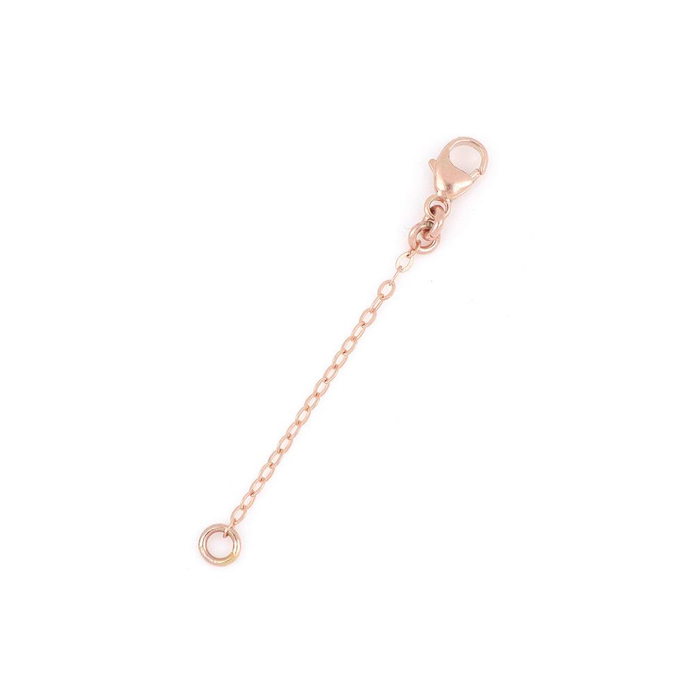 3cm necklace extender pink silver Maman and Sophie COALLAG3R - MAMAN ET SOPHIE