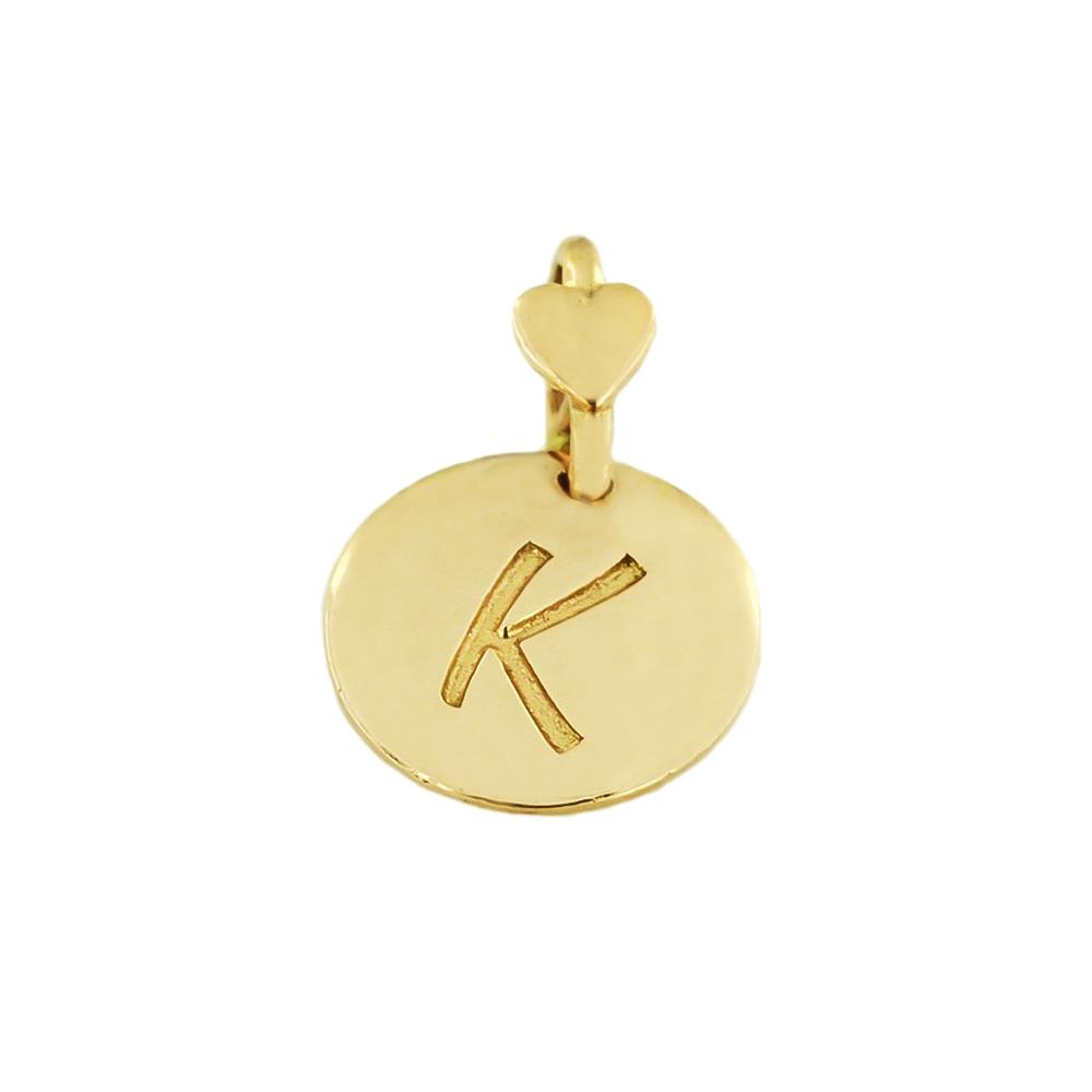 Letter K Dodo Mariani 9kt Gold Pendant - DODO MARIANI