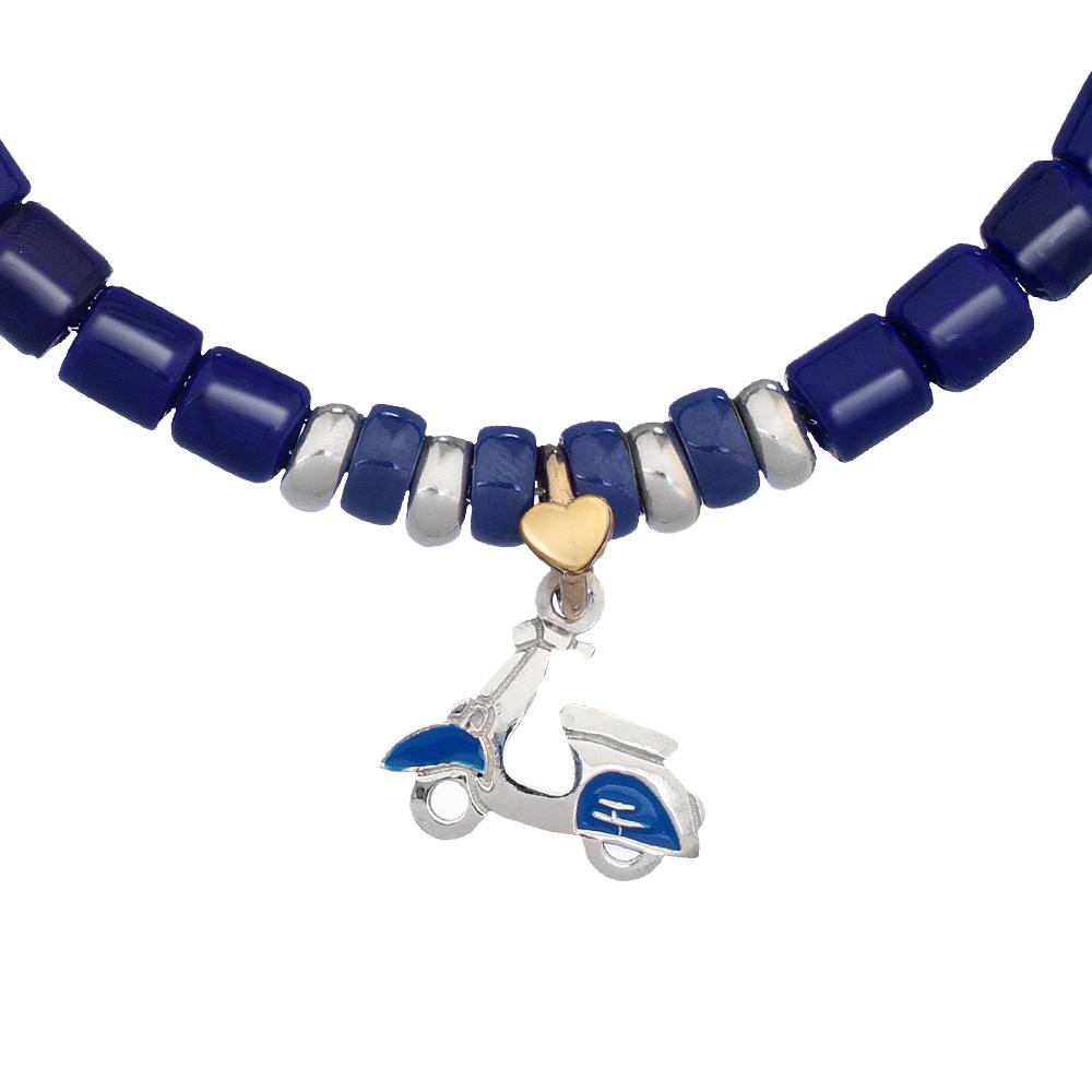 Bracciale ciondolo Vespa Dodo Mariani in argento 21cm - DODO MARIANI