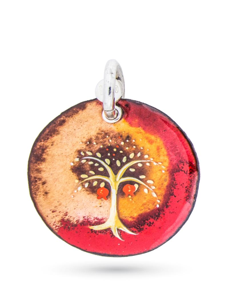 925 silver copper Gabriella Rivalta pendant Pomegranate LARGE - GABRIELLA RIVALTA