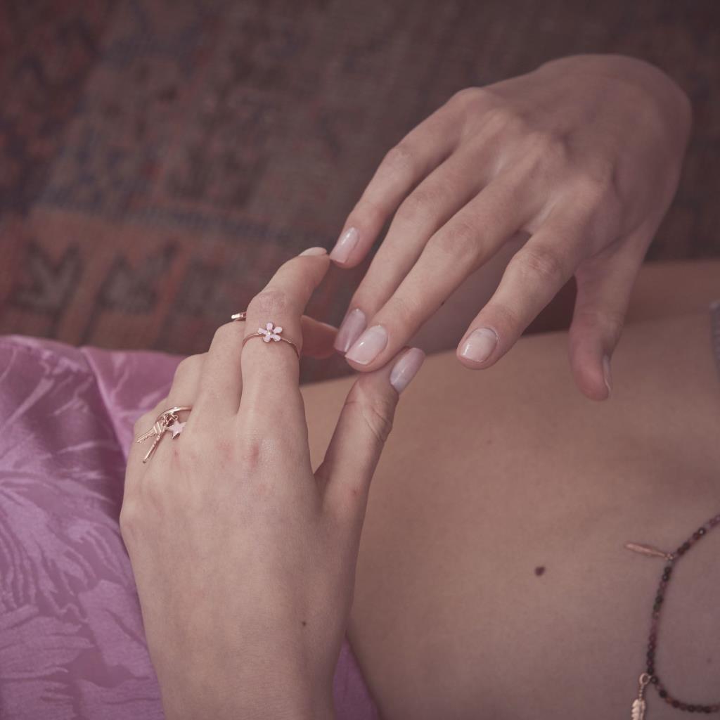  Coachella pink flower ring Maman et Sophie ANCOAFP - MAMAN ET SOPHIE