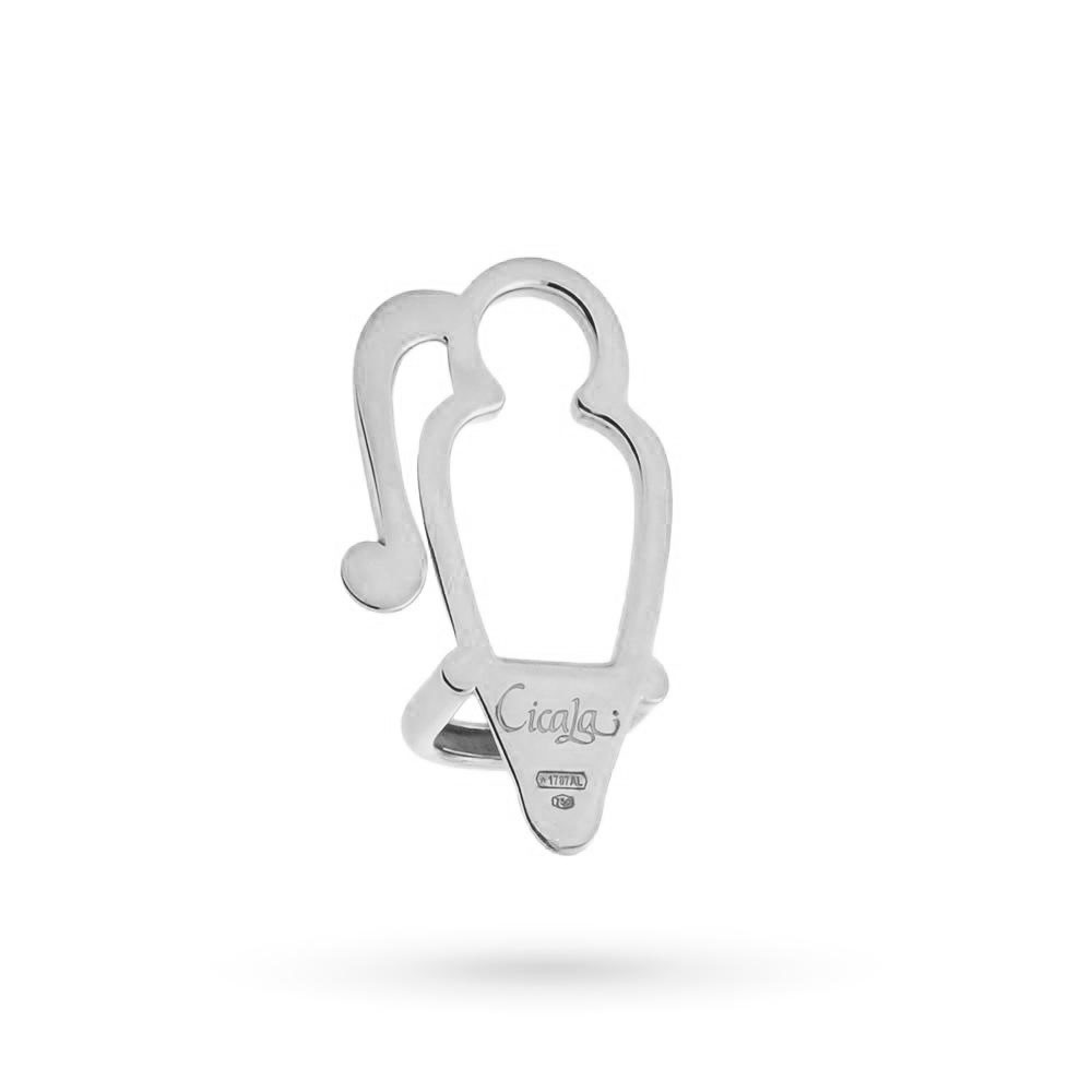 WithThee glasses holder in 18kt rose gold and enamel - CICALA