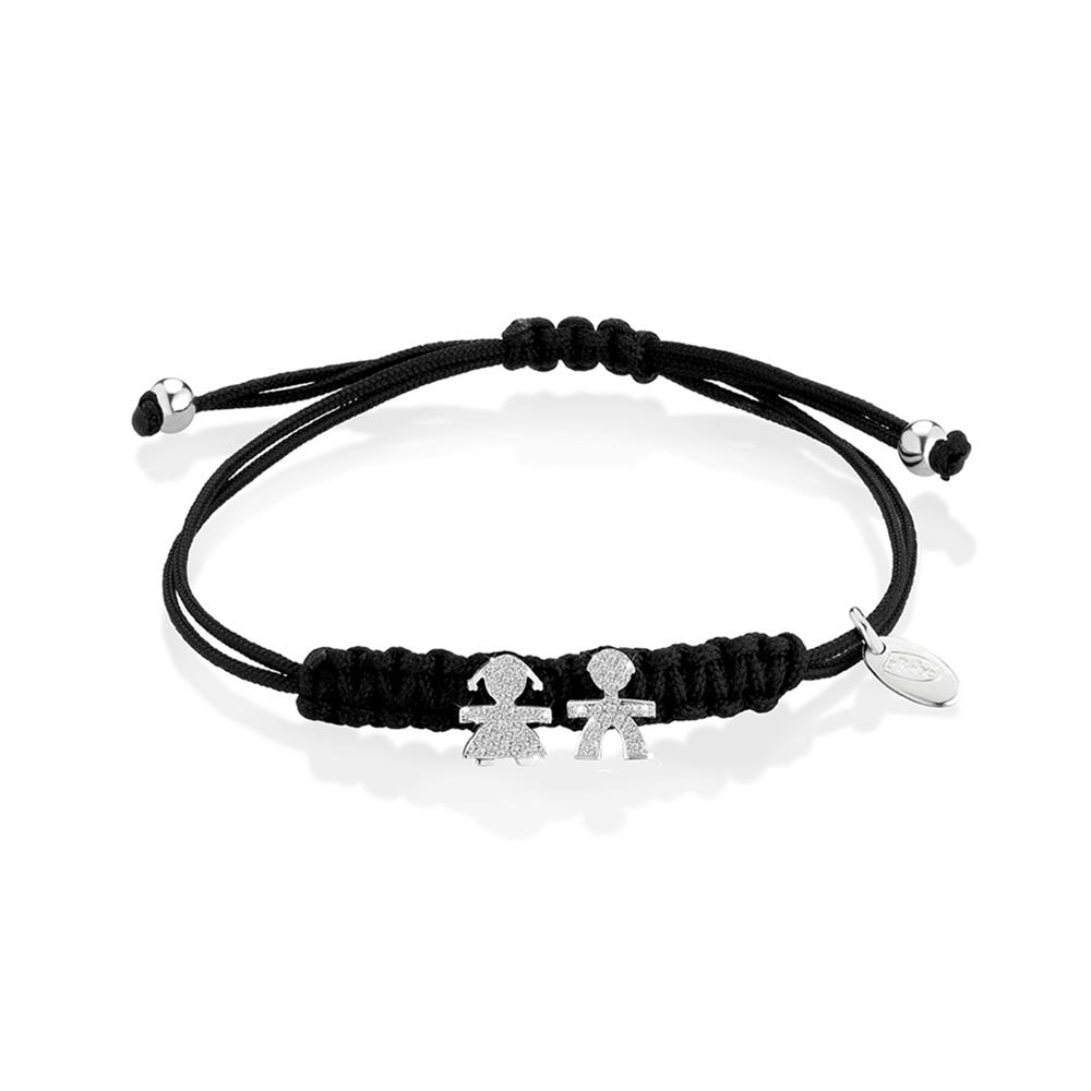 Bracciale leBebe LBB307 bimbo bimba oro bianco pave diamanti - LE BEBE