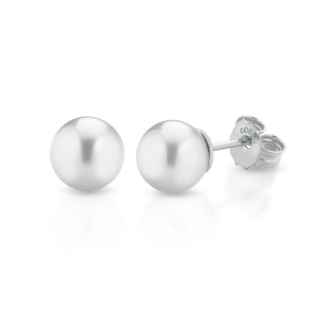  Orecchini in oro con perla Akoya giapponese &Oslash; 7,5-8mm - COSCIA