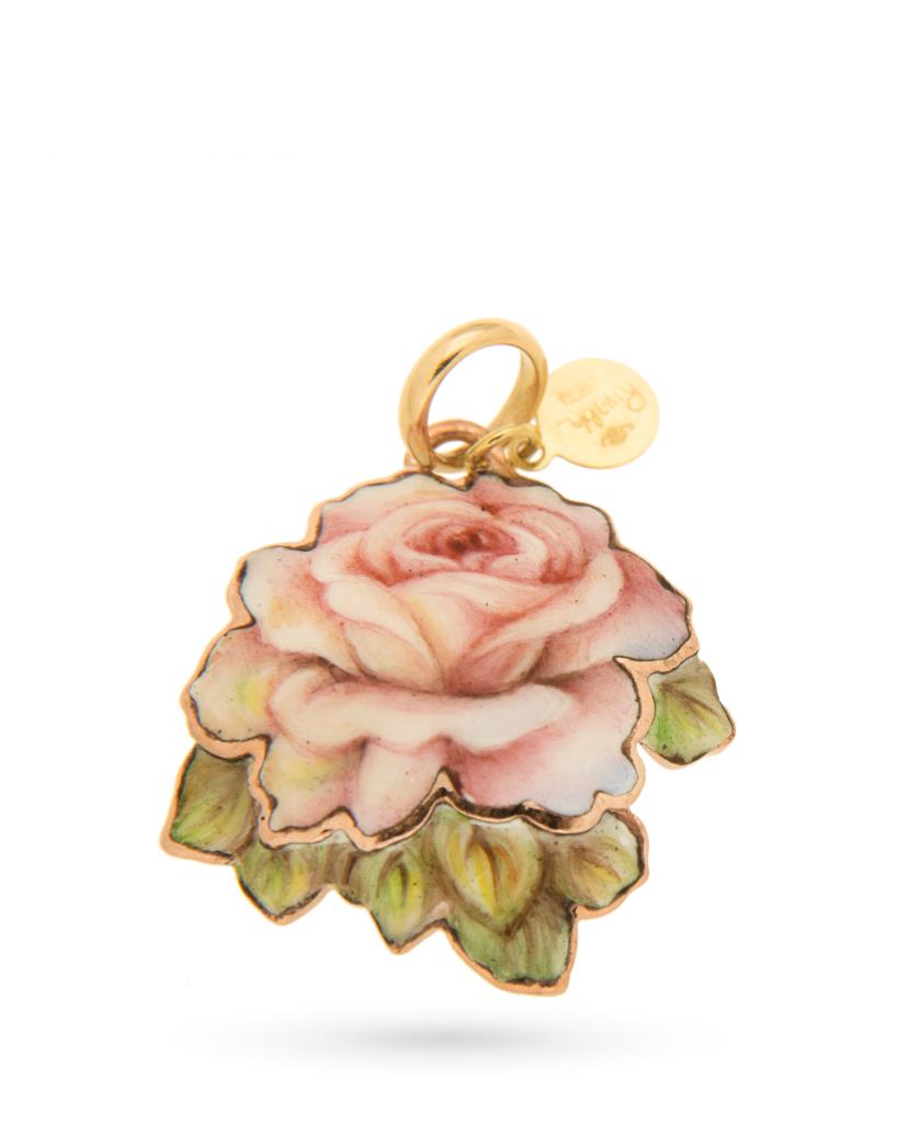 Ciondolo Gabriella Rivalta Rosa rame oro - GABRIELLA RIVALTA