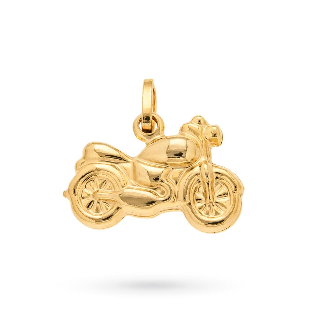  Ciondolo motocicletta in oro giallo 18kt lucido - LUSSO ITALIANO