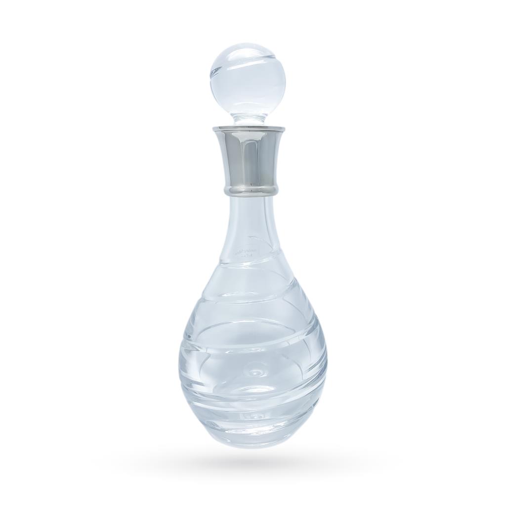 Bottiglia bevande cristallo argento H32cm - CARRS