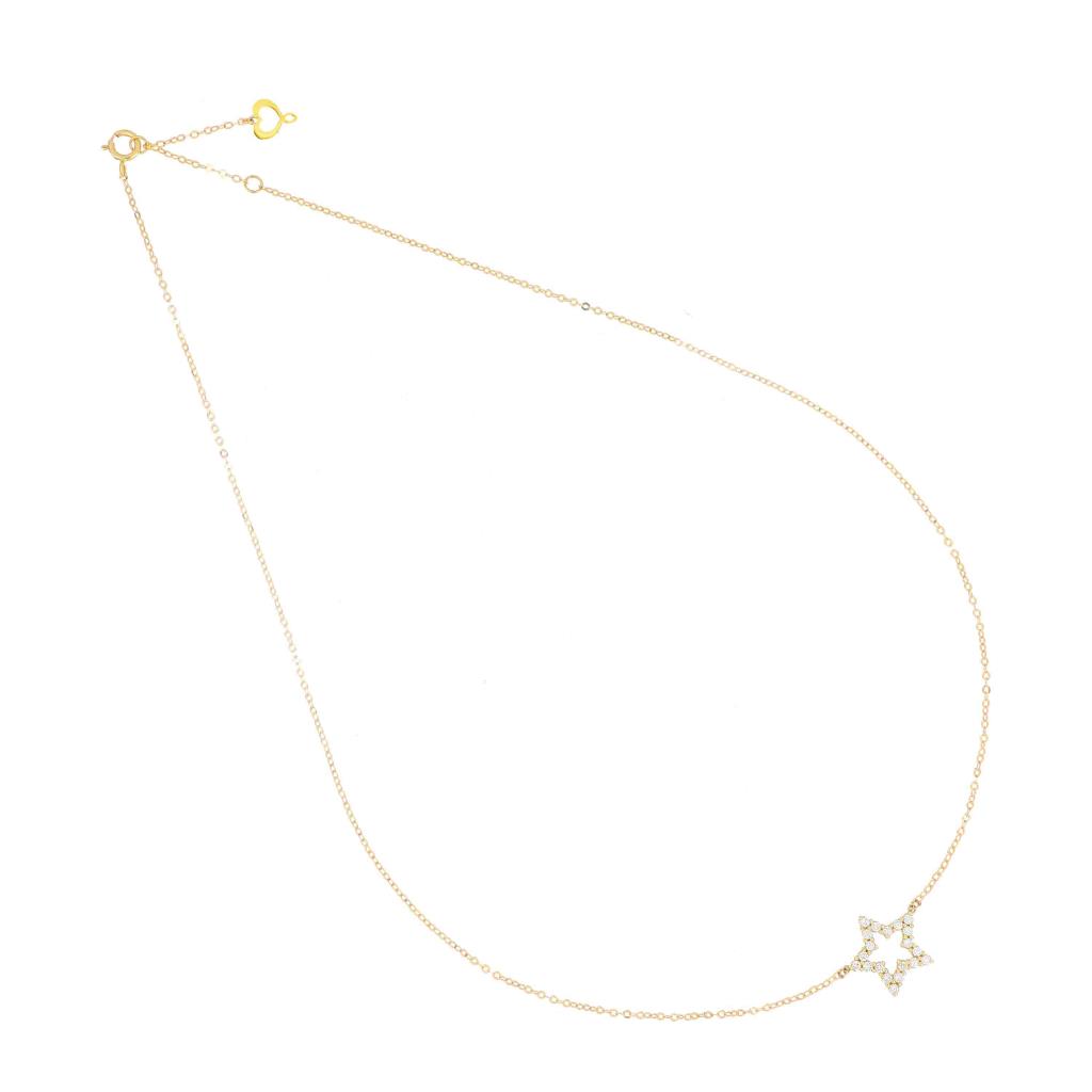 Girocollo Brillando stella 18kt Maman et Sophie GCBRL3D - MAMAN ET SOPHIE