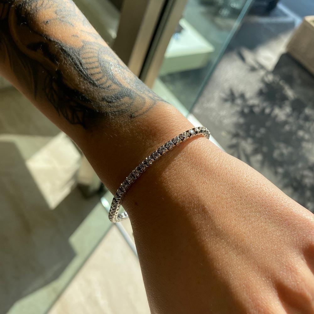  White gold diamond tennis bracelet 1,87ct G VS Mirco Visconti - MIRCO VISCONTI