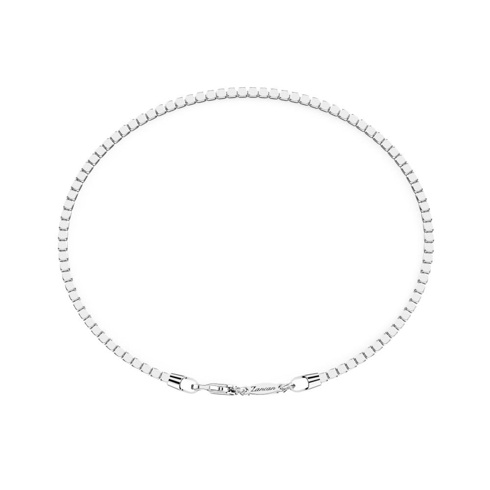  Zancan silver shiny cube bracelet - ZANCAN