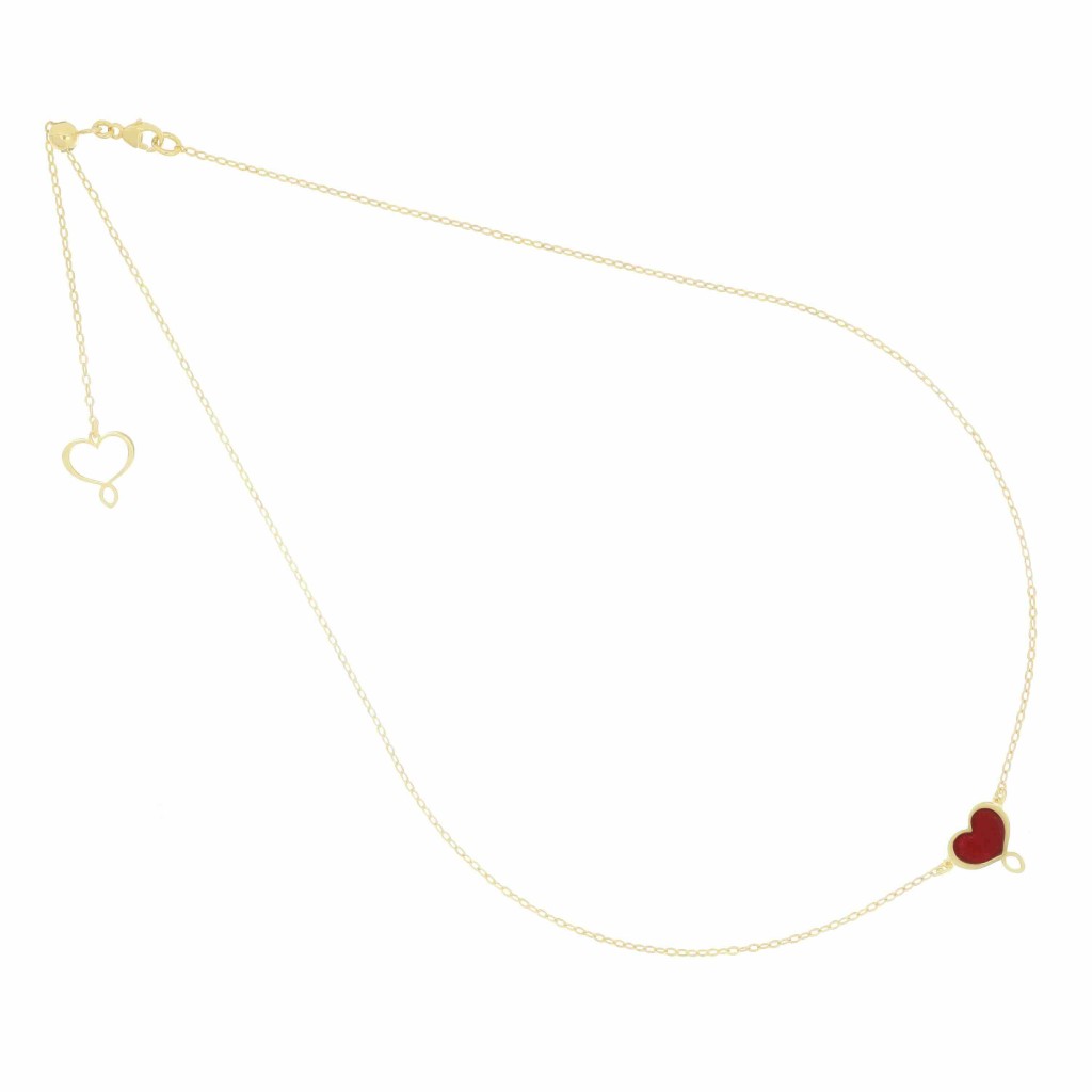 Girocollo Maman et Sophie con smalto rosso - MAMAN ET SOPHIE