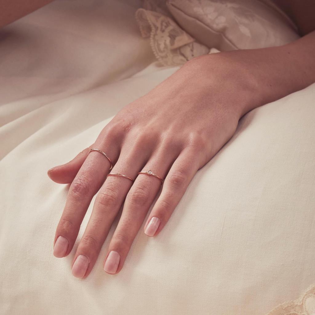  Maman et Sophie halo ring ANAUR13 in 18kt rose gold. - MAMAN ET SOPHIE