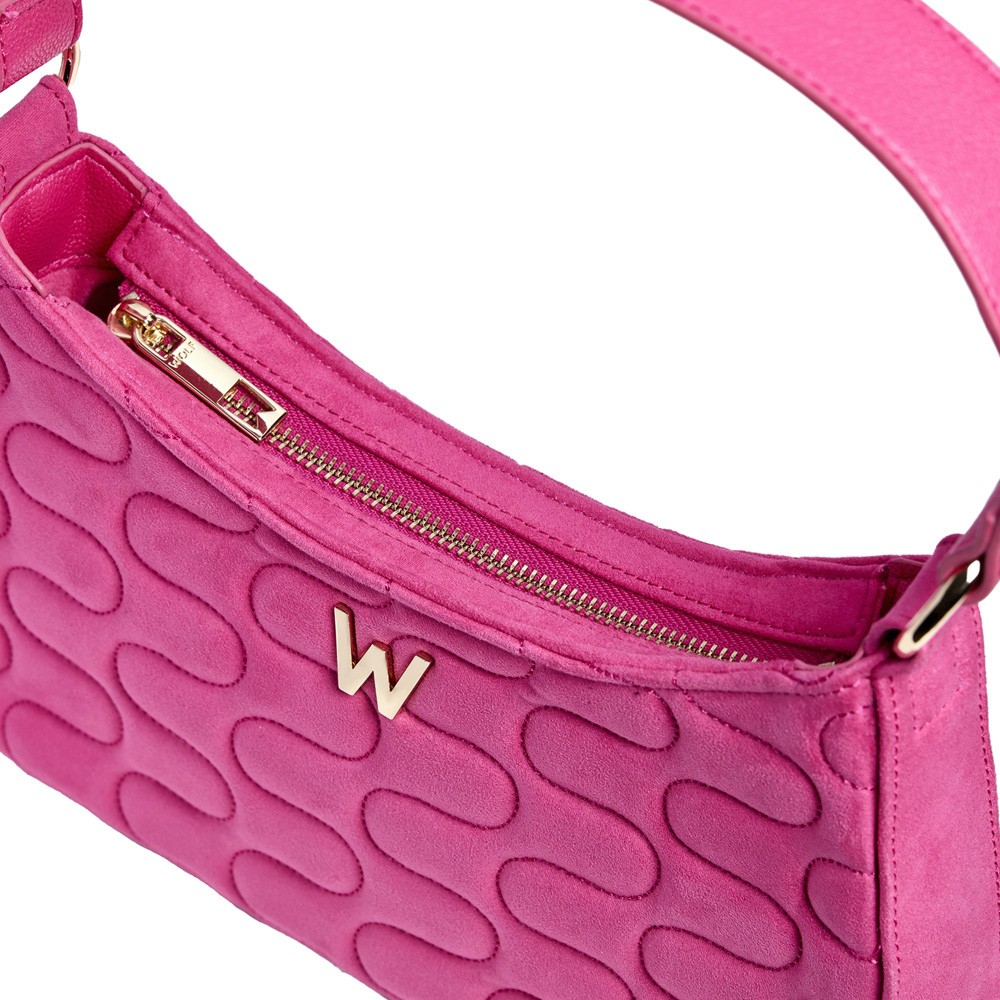  Borsa a tracolla con sciarpa - Pink Flash - WOLF