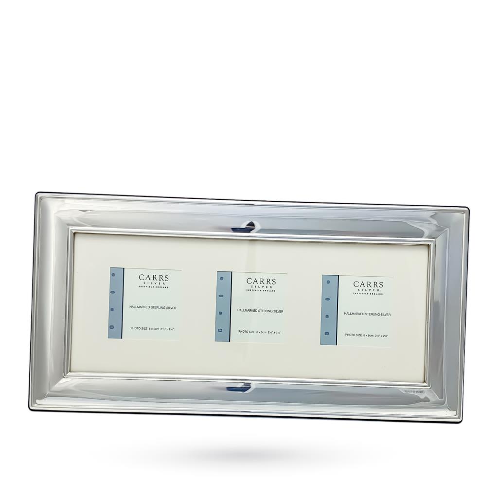 Cornice portafoto argento panoramica 10x25 lucida - CARRS