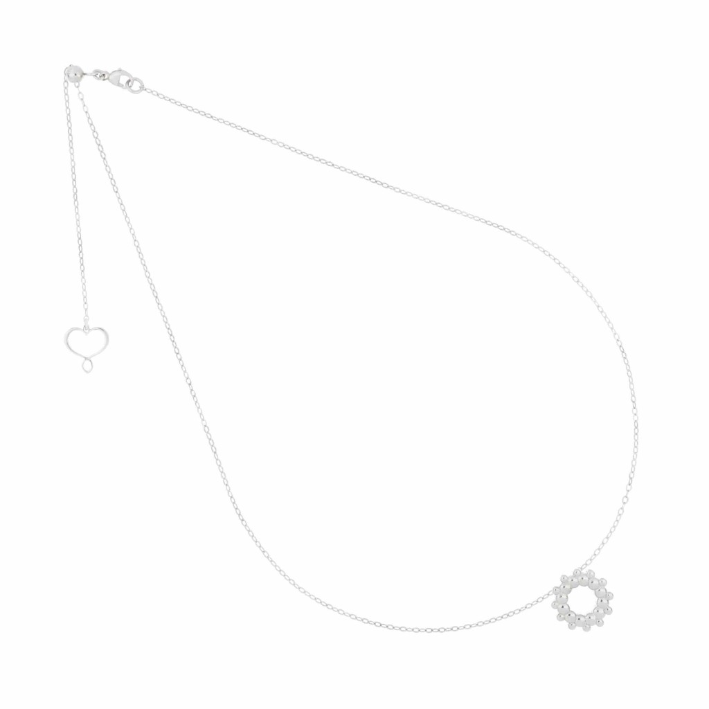 Girocollo Sole Centrale Maman et Sophie Argentato 1,3cm - MAMAN ET SOPHIE