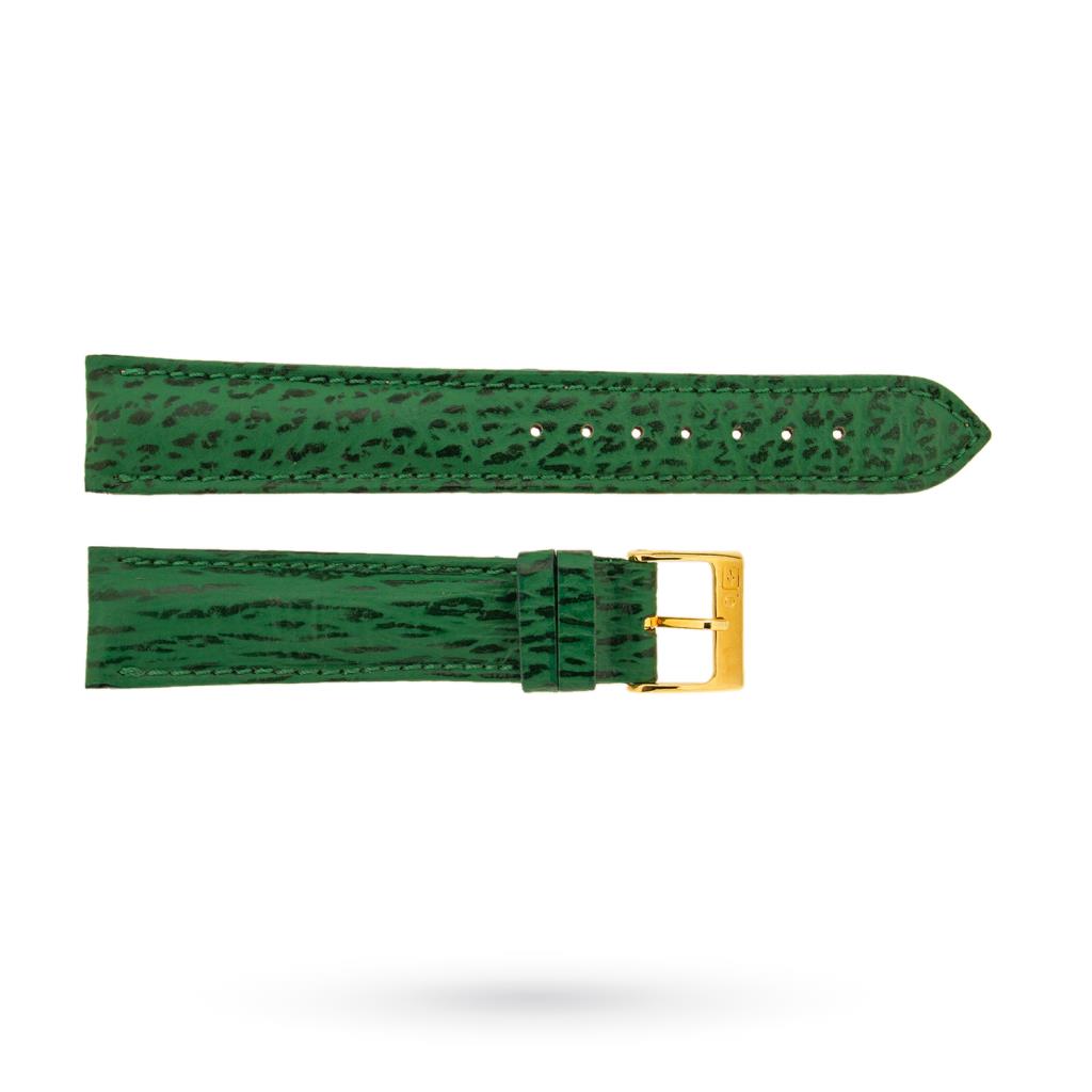 Cinturino squalo verde 18-16mm fibbia dorata - BROS