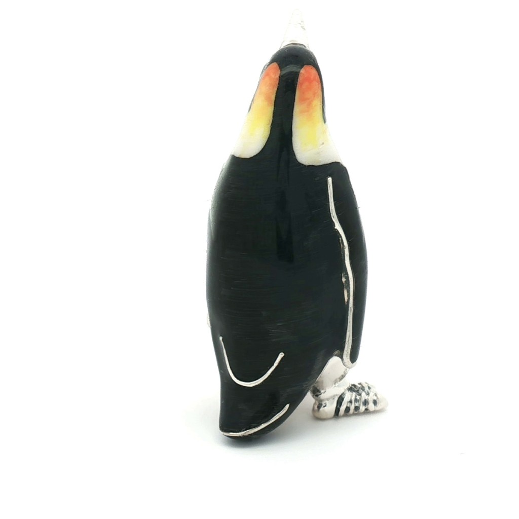  Pinguino piccolo smaltato soprammobile ST154-4 - SATURNO