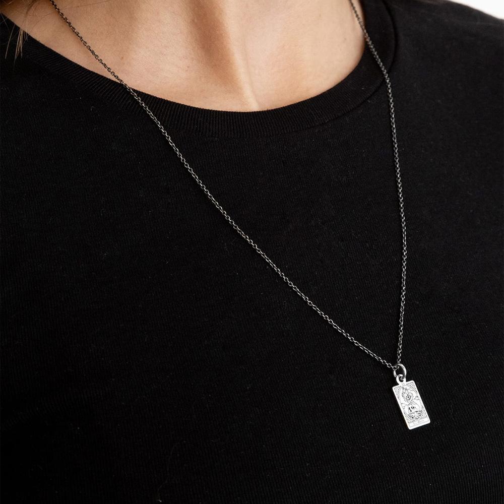 Ciondolo Carta Tarocchi La Papessa in argento 925 - NOVE25