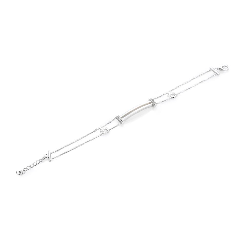  Base bracciale morbido componibile argento e zaffiri - MARCELLO PANE