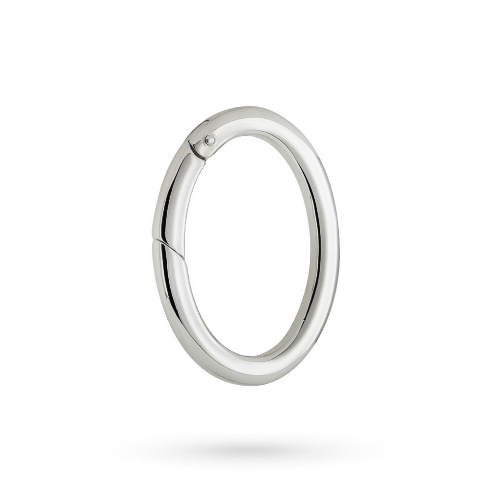 Oval silver key ring 30x45 mm - LUSSO ITALIANO