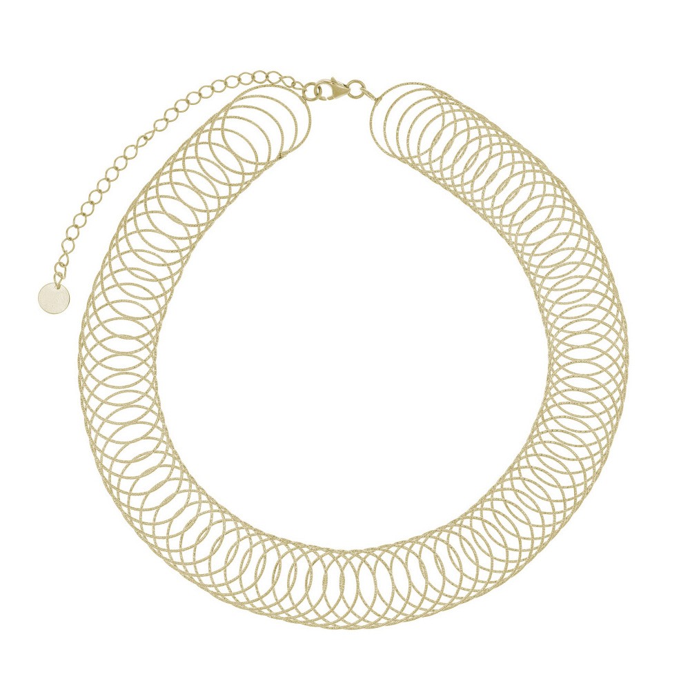 Collana Vortex filo d&#039;oro giallo diamantato MagicWire - MAGICWIRE