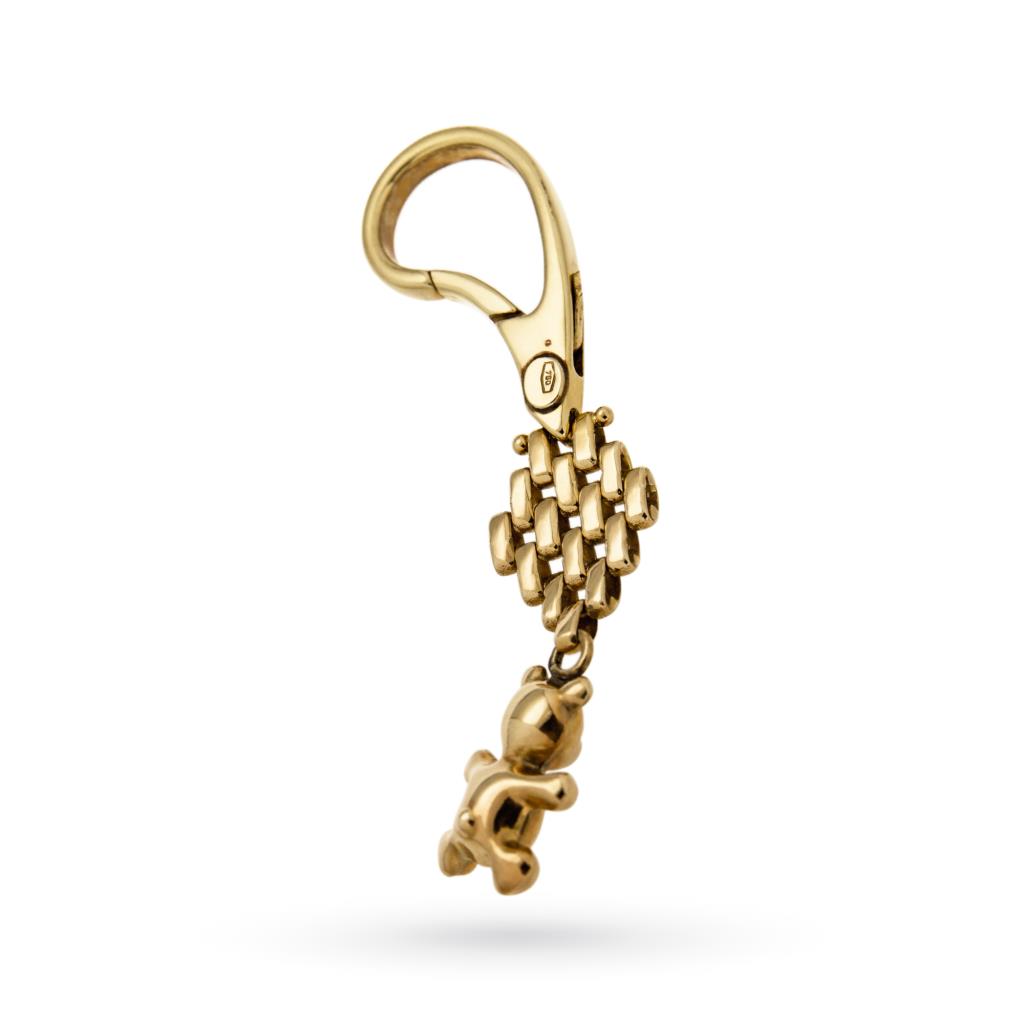  Keyrings in yellow gold with teddy bear - LUSSO ITALIANO