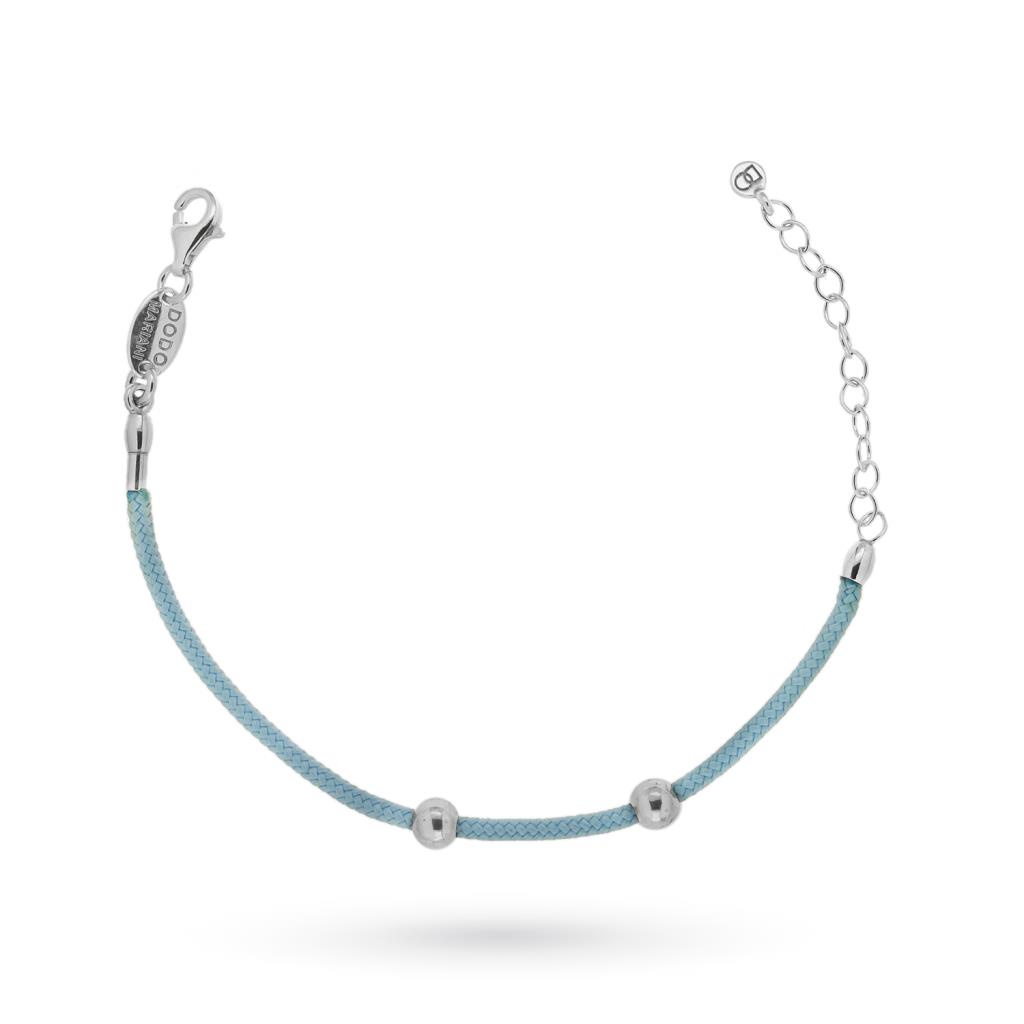 Dodo Mariani bracelet with light blue nautical cord - DODO MARIANI