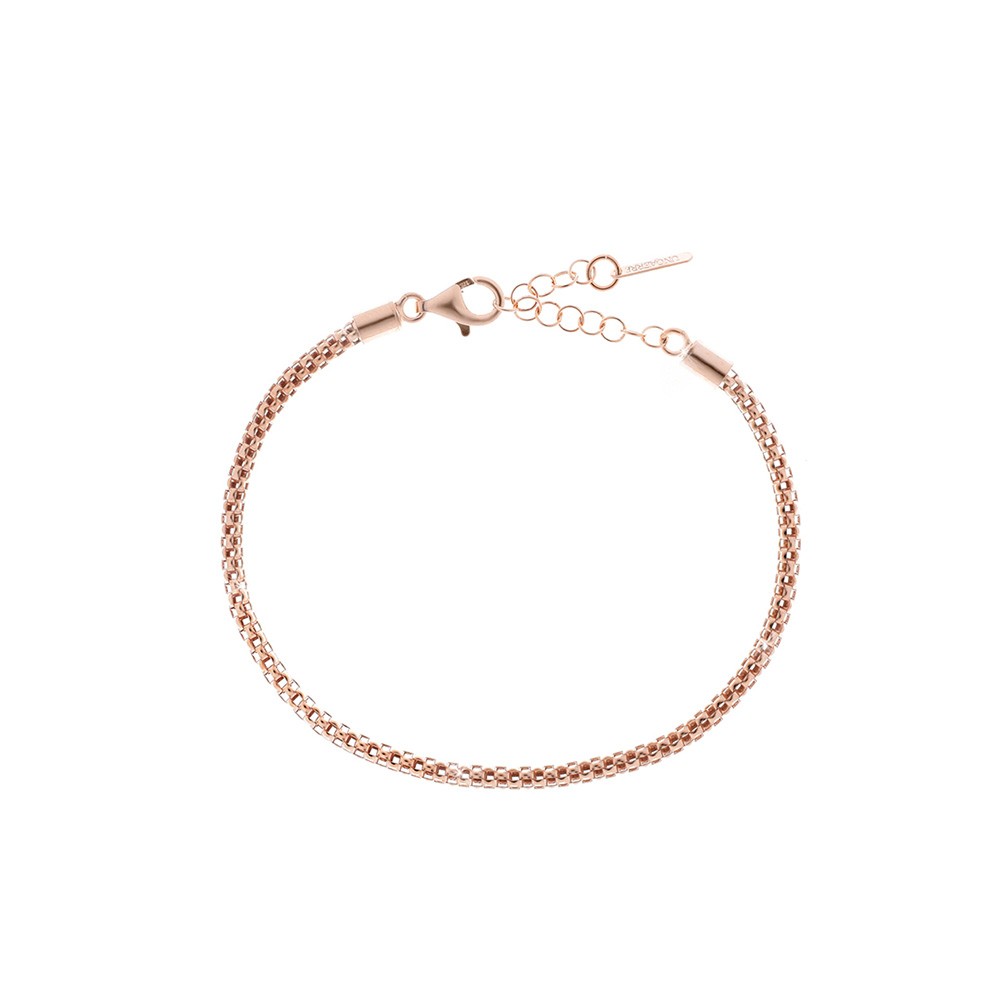 Bracciale Unoaerre 5018 catena pop corn rosa 21 cm - UNOAERRE